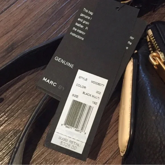 Marc Jacobs Mini Natasha Cream / Black Croc - Picture 3 of 4